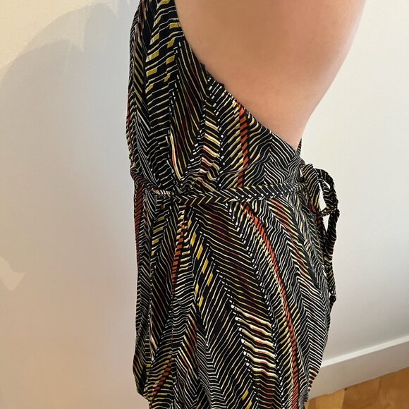 High neck backless double layer romper - Picture 4 of 8